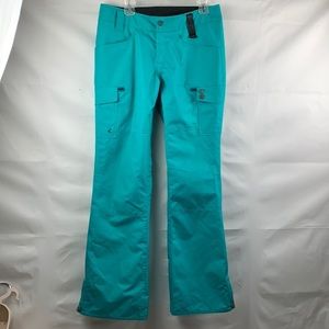 Holden green snowboard pants.